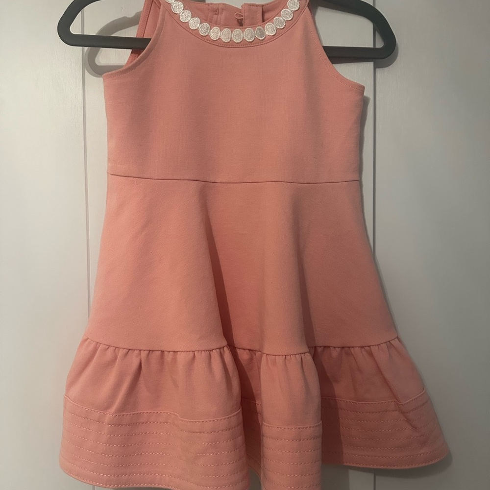 Janie and Jack Pink Ruffle Hem Dress